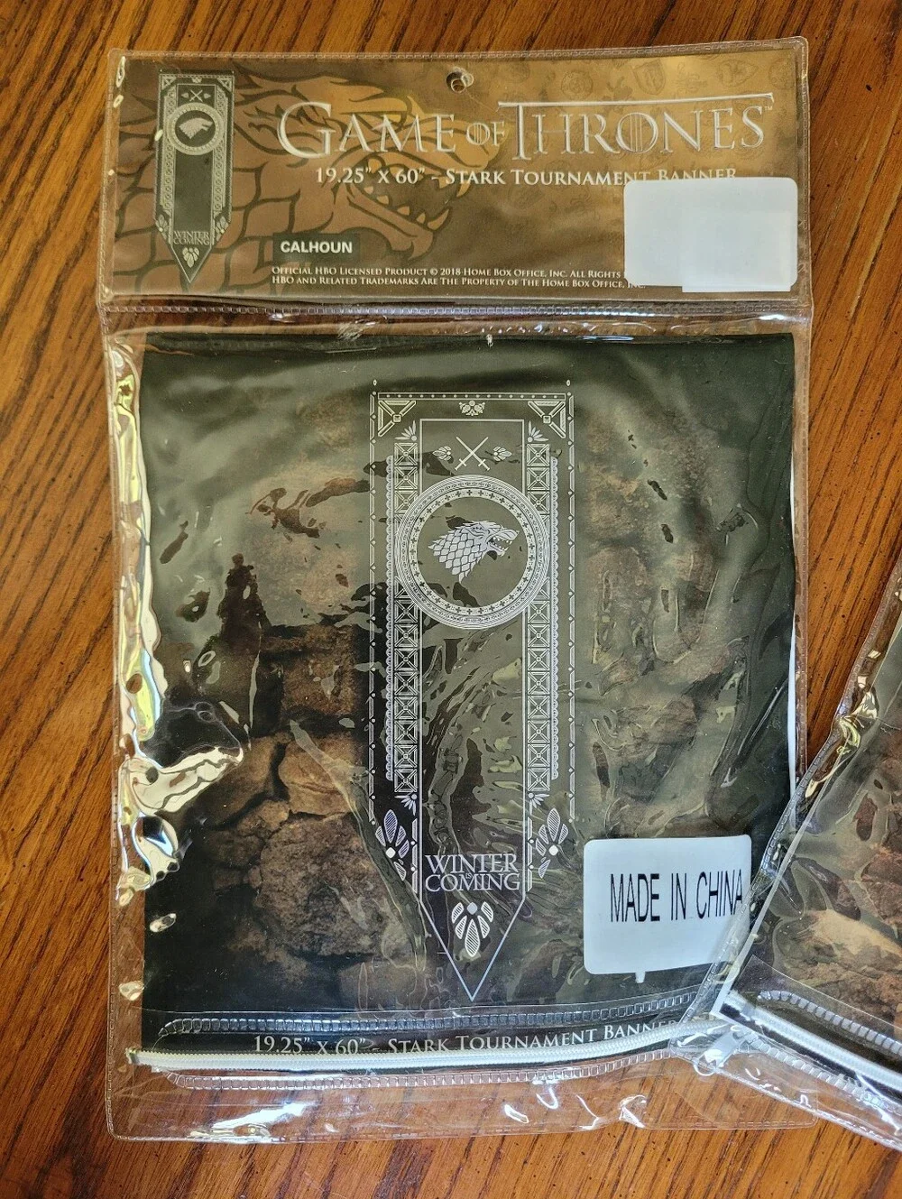 Game of Thrones Tournament Banner Set House Stark & House Targaryen NWT/sealed